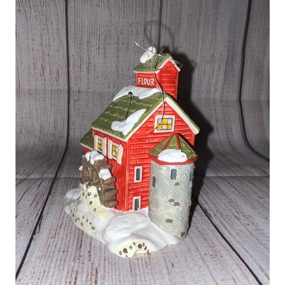 Dept. 56 Classic Ornament Series Snow Village “J. Young’s Granary” #98632 - Picture 3 of 16